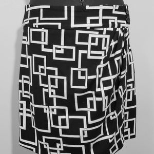 Kenar Geometric Knee Length Skirt